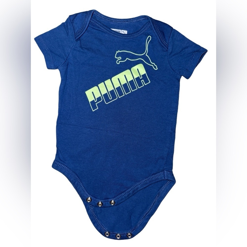 Puma Baby Onesie Blue & Green- Set of Two #102